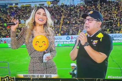 VIDEO: Social media goes wild for the female sports reporter who made a deep impression by revealing her outfit during a live broadcast.