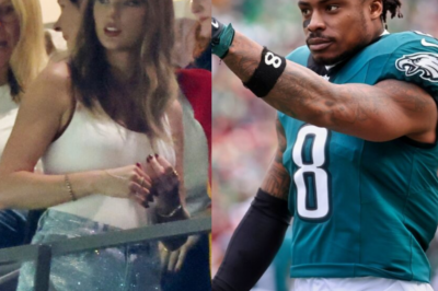 Following the Eagles’ victory over the Chiefs in the Super Bowl, CJ Gardner-Johnson brutally attacks Travis Kelce and shakes Taylor Swift’s body.