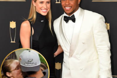 Hot Mics Capture Private Moment Between Saquon Barkley and Fiancée Following Super Bowl Victory Amid Racist Tweet Controversy