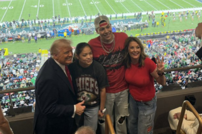 Social media is in uproar over Trump hanging out with Jackson Mahomes