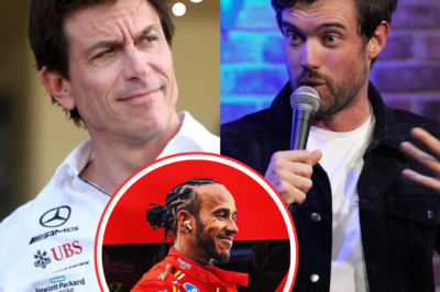 Comedian Jack Whitehall has caused an uncomfortable scene after joking about Toto Wolff following Lewis Hamilton’s move to Ferrari.