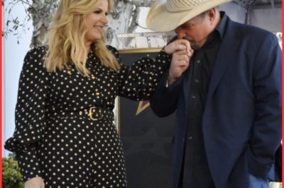 Garth Brooks grew emotional watching wife Trisha Yearwood receive her star on the Hollywood Walk of Fame.