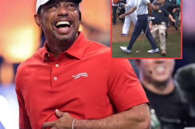 Tiger Woods was tackled by Masters security guard and limped away from scene