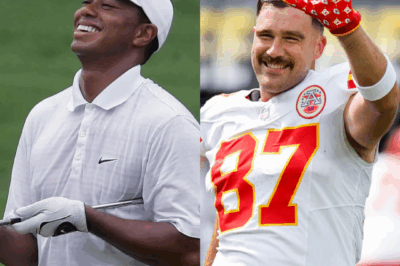 Travis Kelce channels Tiger Woods with iconic outfit at golf event