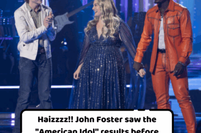 Haizzzz!! John Foster saw the “American Idol” results before they were announced
