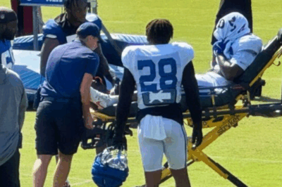 F*!’ – Colts RB Screams in Agony as Dirty Tackle Leaves Him in Aircast, Likely Ending His Season in Shocking Practice Injury!”