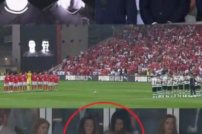 Before the start of the Portugal Supercopa between Benfica and Sporting CP a minute’s silence was held in honour of Diogo Jota and his brother Andre Silva. The most touching thing was that on the stage of authorities was Rute Cardoso, wife of the eternal number 20 network.