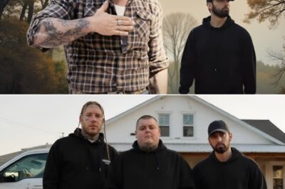 Eminem & JamWayne – Stayed the Same (ft. Tom MacDonald, Yelawolf, Dax & 501Bryze) — A Ruthless, Unapologetic Anthem for the Real Ones In what’s being called “a lyrical ambush on fake fame and filtered culture,” rap titan Eminem has teamed up with rising underground powerhouse JamWayne for a gritty, blood-stained anthem titled Stayed the Same — featuring hard-hitting verses from Tom MacDonald, Yelawolf, Dax, and breakout phenom 501Bryze.