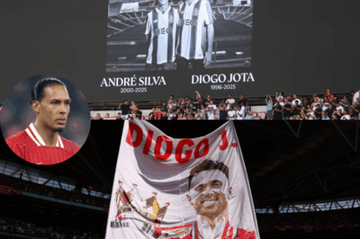 Angry Virgil van Dijk slammed the Crystal Palace fans who forced Wembley’s planned silence for Diogo Jota to be cut short