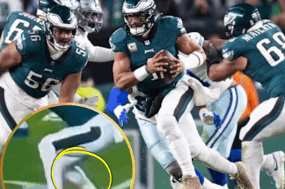Shocking Slow-Motion Footage Reveals Eagles Player’s Leg Injury in Graphic Detail During Season Opener Against Cowboys