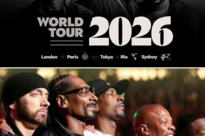 Reveals 2026 World Tour Date with Snoop, Dre, and 50 Cent