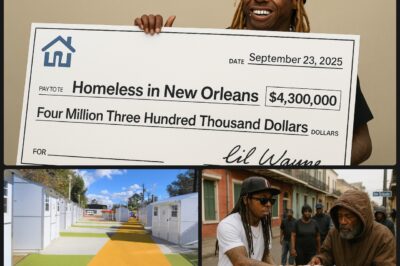 Breaking News: Lil Wayne has raised more than $4.3 million for an organization that helps the homeless. The money will be used to build shelters and provide food for homeless people in New Orleans during the cold winter, helping them avoid hunger and freezing conditions.