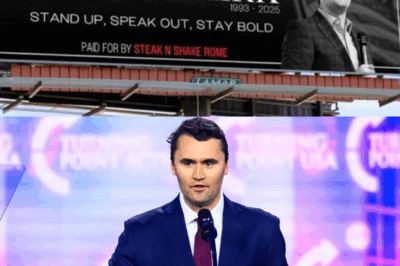 TRIBUTE WITH BILLBOARD: A fast food franchise investor has honored Charlie Kirk with a billboard. This tribute only went viral after he encountered an incident. The shocking story behind this gesture is now capturing the attention of the entire nation.