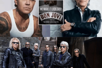 Bon Jovi enlist “one of the greatest entertainers” Robbie Williams for new version of ‘We Made It Look Easy’