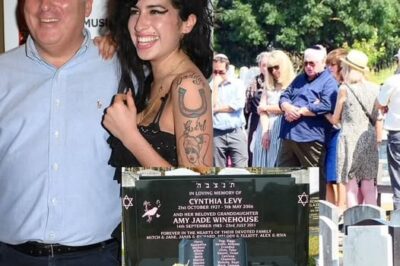 Amy Winehouse’s father Mitch is left in tears as he and his family visits her grave to mark a decade since her tragic death