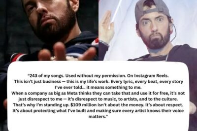Eminem is making headlines once again — this time, not for music, but for standing up for his rights. The rap legend has filed a $109 million lawsuit against Meta, accusing the company of using 243 of his songs on Instagram Reels without permission.