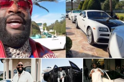 “It’s Too Easy” Rick Ross Receives 6 Rolls Royces Delivered to His Home for His 49th Birthday