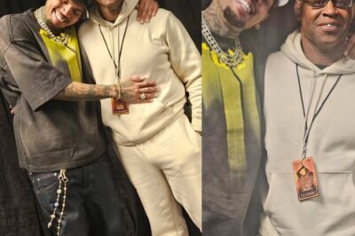 Twin Energy! Chris Brown & His Dad Melt Fans’ Hearts With Rare Backstage Moment At ‘Breezy Bowl’ Tour (PHOTOS)