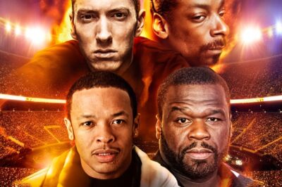 Get ready for hip-hop’s biggest explosi0n ever! Eminem, Dr. Dre, Snoop Dogg & 50 Cent are reuniting for the Up In Smoke 2.0 2026 Stadium Tour — and fans are losing their minds! Over 20 cities, record-breaking pre-sales, and a legacy reborn before kickoff. The comeback the world’s been waiting for starts now!