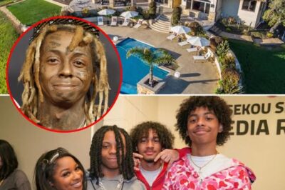 GOOD NEWS: In a rare and deeply personal gesture, legendary rapper Lil Wayne has gifted his four children a stunning, multimillion-dollar mansion in Miami. More than just a lavish present, the home stands as a public symbol of love, remorse, and reconciliation — an apology for the times he couldn’t be physically present while chasing his career and fame.