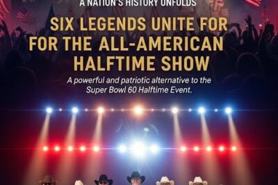 At the All-American Halftime Show, six legends — Alan Jackson, George Strait, Trace Adkins, Kix Brooks, Ronnie Dunn, and Willie Nelson — will share a stage built on faith and memory.
