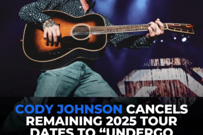 Country Star Cody Johnson Cancels Remaining 2025 Tour Dates Due to Emergency Surgery