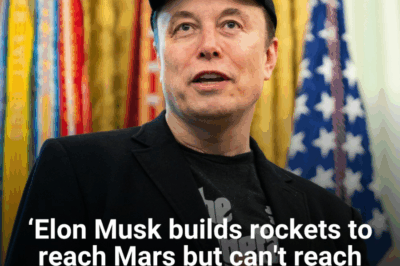 Elon Musk wants to go to Mars but can’t reach his own child on Earth