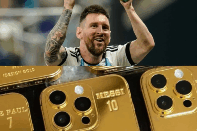 GOLDEN CELEBRATION! Lionel Messi’s Million-Dollar Gift: 35 Personalized Gold iPhones for Argentina’s Champions!