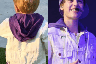 Son recreates Justin Bieber’s teenage image, causing a storm on social networks