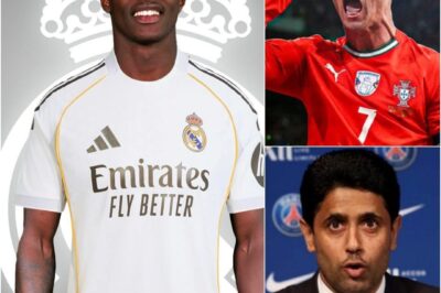 Cristiano Ronaldo has reportedly urged Nuno Mendes to escape PSG and join Real Madrid, accusing the Paris club of buying glory through money and secret deals. His explosive remarks provoked Nasser Al-Khelaifi’s furious public retaliation, exposing a shocking power clash at the heart of European football.