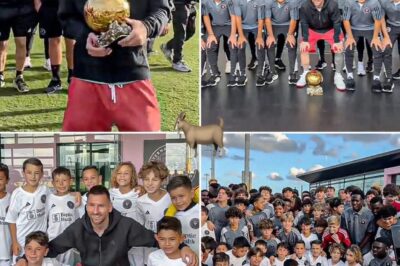 Lionel Messi inspiring the next generation! Inter Miami star celebrates eighth Ballon d’Or win with club’s academy