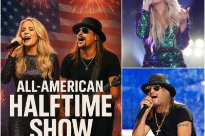Carrie Underwood & Kid Rock Ignite the “All-American Halftime Show” — A Patriotic Powerhouse Performance Announced!