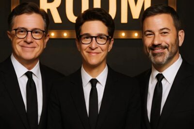 BREAKING NEWS: With a fiery and unapologetic message, Stephen Colbert, Rachel Maddow, and Jimmy Kimmel have joined forces to launch The Real Room — a groundbreaking media movement built on truth, courage, and transparency.