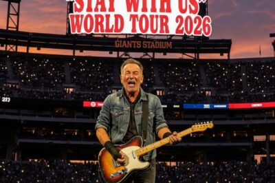 BRUCE SPRINGSTEEN ANNOUNCES “STAY WITH US” WORLD TOUR 2026
