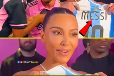 “Kim Kardashian Receives Lionel Messi Jersey During Brazil Visit – Her Son Can’t Wait!”