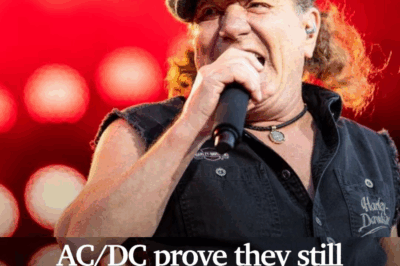 The legendary rock band’s first Adelaide concert in 10 years has left the city spellbound, as Angus Young’s duck-walks and Brian Johnson’s gravelly vocals proved age cannot dim their power.