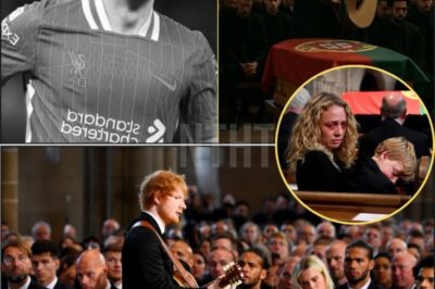 Liverpool Cathedral Falls Silent: Ed Sheeran Sends Diogo Jota Home With “Supermarket Flowers” — An Entire City Kneels in Grief for Its Fallen Hero