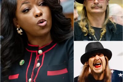 “YOU NEED TO BE SILENT!” Jasmine Crockett’s Attempt to Silence Kid Rock Backfires Completely as He Reads Her Every Word on Live TV, Leaving the Nation in Stunned Silence and the Studio Frozen in Awe!! When Jasmine Crockett labeled Kid Rock as “dangerous” and demanded his voice be silenced, she had no idea that her words would ignite a powerful response—live on television. In a stunning turn of events, Kid Rock calmly read her tweet aloud, dissecting each sentence with quiet authority and unshakable logic. No shouting. No insults. Just pure, unfiltered truth. The audience was left in complete awe, calling it “the most dignified rebuttal in Hollywood’s history,” with even critics conceding that his words carried undeniable weight. The studio went silent, and the nation has been buzzing ever since.