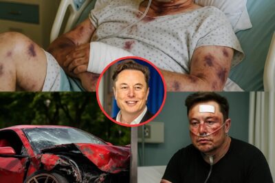 BREAKING: Elon Musk’s Tesla Model X catches fire after collision with fuel truck — Incident occurs just hours after he attended a private birthday party — Dashcam footage shows he was…