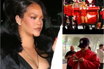 BREAKING NEWS: Rihanna unexpectedly went viral at Mariah Carey’s Christmas concert in Las Vegas when she stood up to dance and immersed herself in the performance of “We Belong Together,” prompting an audience member to ask her to sit down because she was blocking their view. The superstar responded with two words that were “slightly shocking” before apologizing and continuing to enjoy the show. This moment went viral online, sparking heated debate among fans about Rihanna’s attitude and “fangirl” spirit!