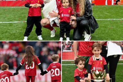 “A MOMENT BEYOND FOOTBALL…” Anfield is preparing for a deeply emotional scene as Diogo Jota’s sons, Dinis and Duarte, lead Liverpool and Wolverhampton Wanderers onto the pitch as mascots.