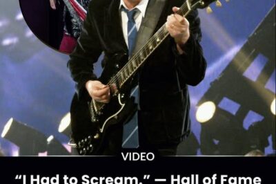 “I Had to Scream.” — Hall of Fame Explodes as Angus Young and Steven Tyler Shock Crowd With Wild ‘You Shook Me All Night Long’ Duet No One Saw Coming.