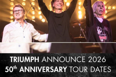 Rock legends Triumph are returning to the road for the first time in over three decades to celebrate their 50th anniversary