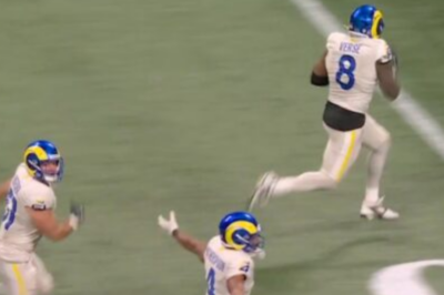 SHOCKING VIDEO: Jared Verse caught making OBSCENE gesture directly at Falcons bench during epic TD return! You won’t BELIEVE his brazen disrespect.