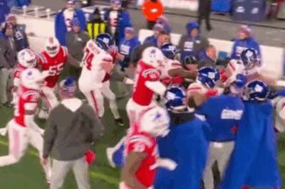VIDEO: VIOLENT SIDELINE ERUPTS! Patriots and Giants in ALL-OUT BRAWL after Jaxson Dart is VICIOUSLY DECKED