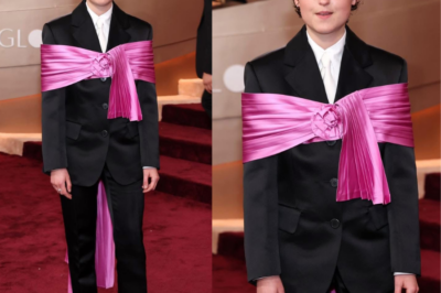 Bella Ramsey Came Wrapped as a Gift to the 2026 Golden Globes Red Carpet