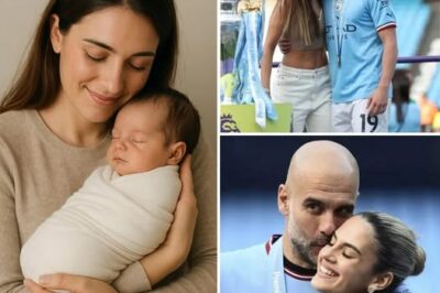 Congratulations: Maria Guardiola, daughter of manager Pep Guardiola, has named her son after the famous football legend after giving birth to a son this morning. But in a ‘SHOCK’, the baby was born with…