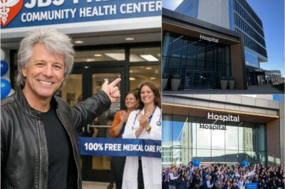 “THIS IS WHAT COMES AFTER THE MUSIC”: JON BON JOVI QUIETLY OPENS AMERICA’S FIRST 100% FREE COMMUNITY MEDICAL CENTER