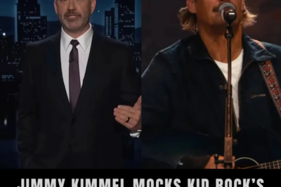 Jimmy Kimmel pokes fun at “disaster” halftime performance by Kid Rock for Turning Point USA