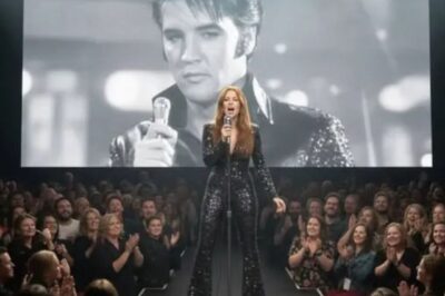 Just moments ago in Los Angeles, the room dimmed and the screen lit up with Elvis Presley in Las Vegas, the 1970s alive again. Restored. Breathing. Riley Keough sat still. Her face said everything before she ever spoke. Pride. Then memory. Then something heavier, held tight behind her eyes.